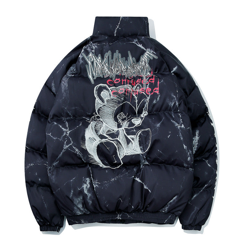 Winter Streetwear Thick Cotton Jacket for Men